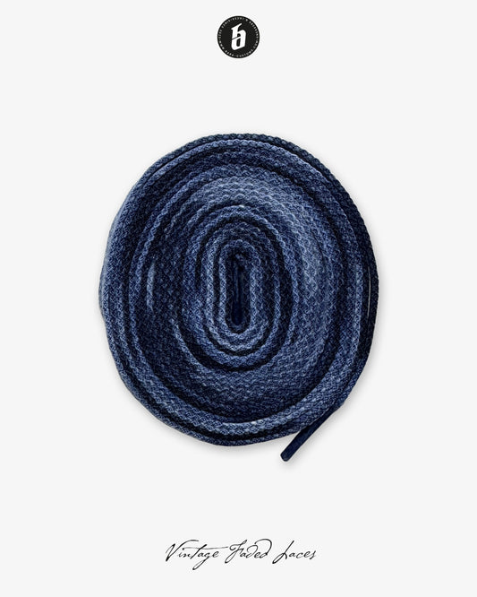 Sneaker Schnürsenkel Vintage Faded Laces »Deep Blue Sea«