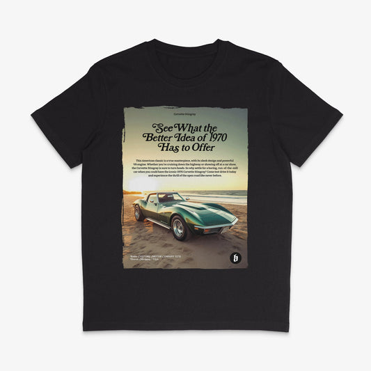 Organic T-Shirt »1970 Corvette Stingray – Classic Cars« unisex - Baba Customs®