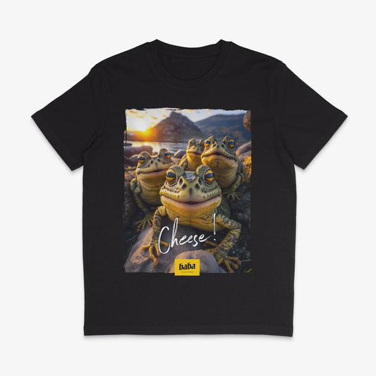 Organic T-Shirt »Cheese! Frogs« unisex - Baba Customs®