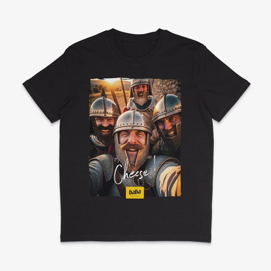 Organic T-Shirt »Cheese! Knights« unisex - Baba Customs®