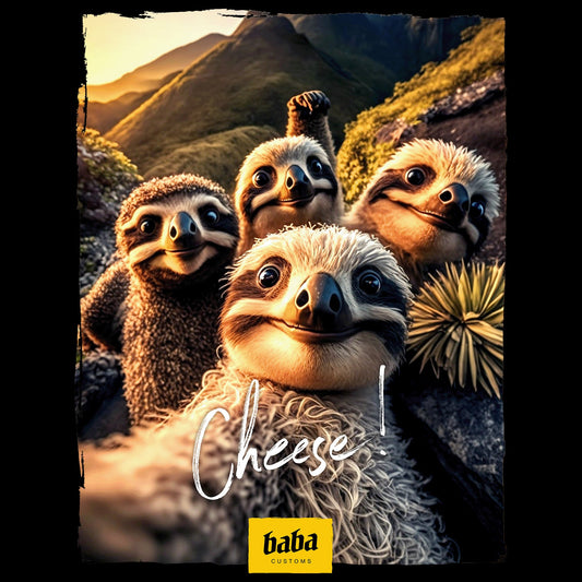 Organic T-Shirt »Cheese! Lazy« unisex - Baba Customs®