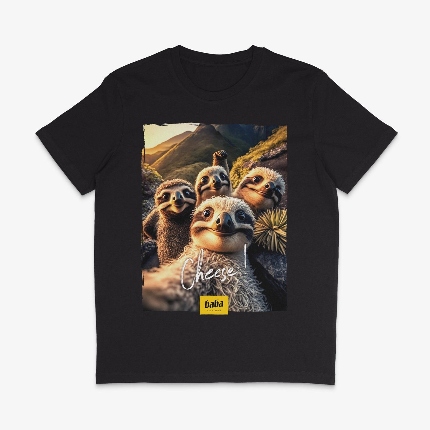 Organic T-Shirt »Cheese! Lazy« unisex - Baba Customs®