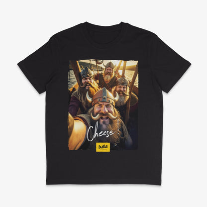 Organic T-Shirt »Cheese! Vikings« unisex - Baba Customs®